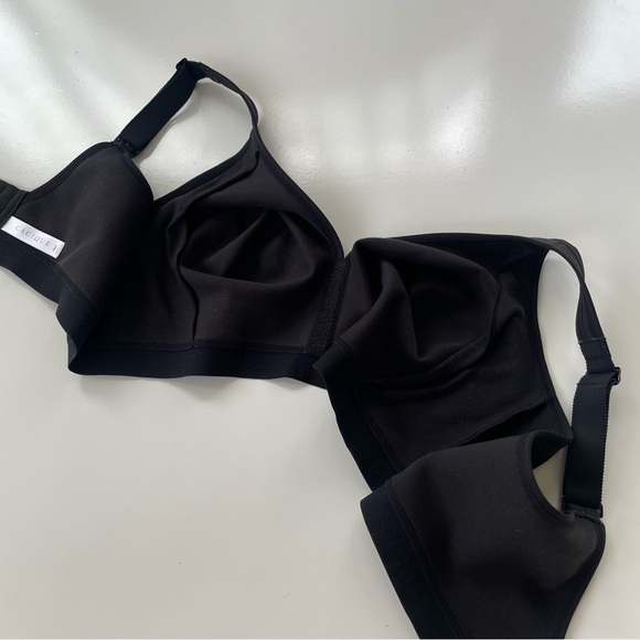 Cacique Lane Bryant Black Cotton Unlined No Wire Bra Size 46D - Picture 5 of 7